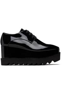 Stella Mccartney Черные монохромные дерби на платформе Elyse из лимитированной коллекции