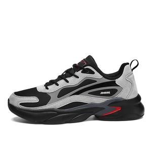 Нескользящие низкие повседневные туфли для мужчин King Jinmai, Black Red