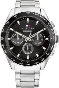 Мужские кварцевые часы Tommy Hilfiger из нержавеющей стали, Black
