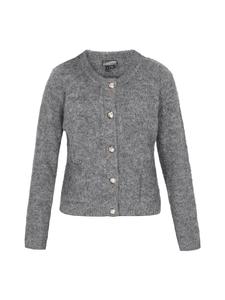 DreiMaster Женский кардиган серого меланжевого цвета