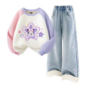 Детская повседневная спортивная одежда Disney, светло-голубой