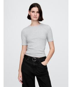 (W) Современная футболка с круглым вырезом