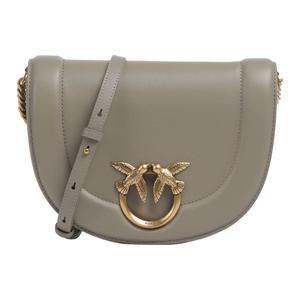 Сумка-седло из овчины, наплечная сумка, кросс-боди для женщин gray PINKO