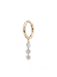 Серьги-кольца из желтого золота с бриллиантами Persée, золотой