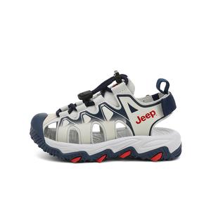 Детские сандалии с низким верхом, устойчивые к истиранию, легкие, амортизирующие, нескользящие Jeep, розовый/фиолетовый