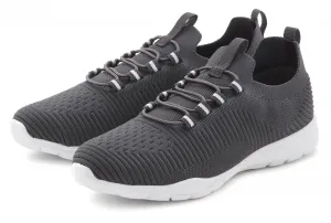 Кроссовки LASCANA, повседневная обувь, суперлегкие полуботинки из ВЕГАНСКОГО текстиля, антрацит