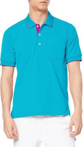 Футболка-поло Kiraku CR172 Pop, меняющая цвет, милая, унисекс, пике, для кормящих мам, синий/розовый