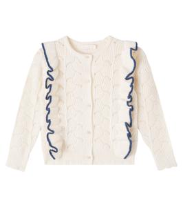 Кардиган Вивиана с оборками C'era Una Volta, кремовый