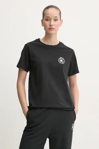 Хлопковая футболка Converse, черный