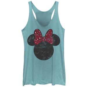 Майка Tri-Blend Racerback с силуэтом Минни Маус Disney's Juniors Licensed Character