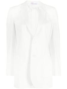 RED Valentino блейзер на пуговицах, белый