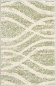 Ковер для пола SAFAVIEH, 77 x 122 см,  Adirondack Collection, Sage & Cream, современный дизайн с эффектом потертости, не линяет и прост в уходе, идеален для помещений с высокой проходимостью: прихожая, гостиная, спальня (ADR125X)