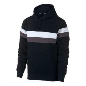 Толстовка Men's Nike SB Icon Striped Skateboard Black, черный