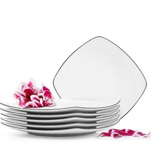 Набор тарелок carlina обеденные тарелки 6 шт. Konsimo, белый