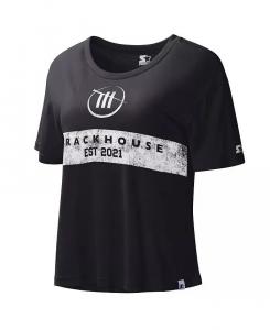 Черная женская футболка TRACKHOUSE RACING Record Setter Starter