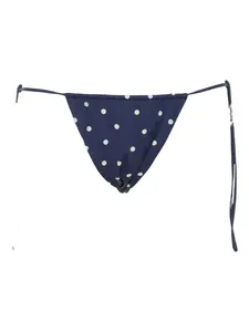 Плавки бикини в горошек с завязками по бокам MC2 SAINT BARTH, синий