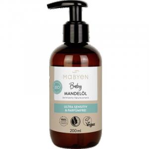 Органическое детское миндальное масло Mabyen, 200 ml
