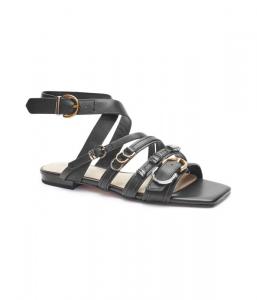Сандалии кожаные Pinko Marli 08, черный