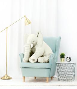 Слон 85 см, белый, Gustaw Teddy Bear Miś Gustaw