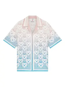 Рубашка с градиентным эффектом и монограммой в виде сердца CASABLANCA, розовый