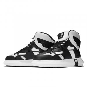 Кеды, обувь для скейтборда унисекс с высоким верхом Norvincy, белый/черный