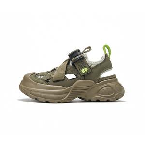 Детские сандалии с низким верхом, нескользящие, износостойкие, дышащие BELLE, зеленый