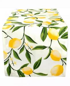 Настольная дорожка с принтом Lemon Bliss, 14 x 108 дюймов Design Imports, желтый