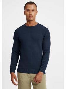 Вязаный свитер BLEND, средне-синий
