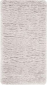 Ковер SAFAVIEH, 69 x 122 см, Flokati Shag Collection, Silver, сплошной дизайн, не линяет и прост в уходе, идеален для помещений с высокой проходимостью в прихожей, гостиной, спальне (FLK950F)