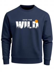 Neverless Свитшот 'Into the Wild' в цвете Navy