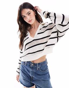 Джемпер открытой вязки Cotton On fairway цвета кокосового молока Cotton:On