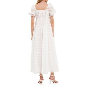 Многоуровневое макси с короткими рукавами и цветочным принтом в форме сердца Free the Roses