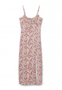 Повседневное платье SLIP FANTASIA FIORI CON SPACCO Calliope, желтый