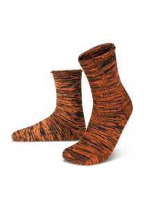 Цветные плюшевые носки с шерстью POLAR HUSKY, цвет Orange Schwarz