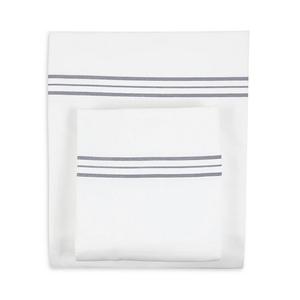 Комплект простыней с полосками Ann Gish, King, белый