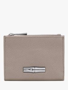 Кошелёк Roseau Leather Compact Longchamp, Clay