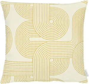 Чехол на подушку АПЭЛТ "Нова", (1 шт.) APELT 46х46 см, бежевый/желтый