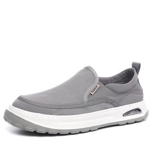 Devanro Серые мужские повседневные низкие кеды с противоскользящей подошвой, устойчивые к истиранию и дышащие, цвет Gray
