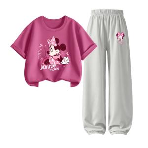 Повседневный спортивный комплект из 2 предметов для детей 3-7 лет Disney, серый