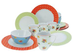 CreaTable, 22508, Emily Bunt, комбинированный сервиз, 16 предметов, фарфор, мультиколор