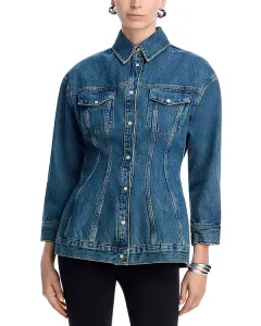 Джинсовая куртка-бомбер Wardrobe.Nyc, синий