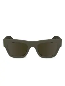 Солнцезащитные очки в квадратной оправе Calvin Klein, коричневый