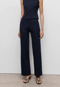 Брюки Mango STRAIGHT FIT WITH ELASTIC WAIST, Dark Blue