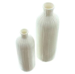 Декоративная ваза Frank Flechtwaren Rille 2 шт, белый