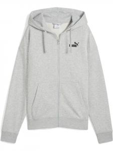 Puma Куртка "ESS Small No.1 Logo Comfort Full-Zip Hoodie TR" серого цвета