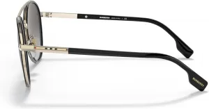 Солнцезащитные очки BURBERRY Ivy BE3131 11098G женские, светло-золотисто-серый градиент, 55 мм, Light Gold/Grey Gradient-11098g