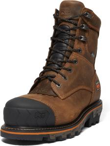 Timberland PRO мужские ботинки Boondock Hd Logger 8 дюймов с композитным защитным носком, утепленные, водонепроницаемые, для промышленных работ, Mocha Brown