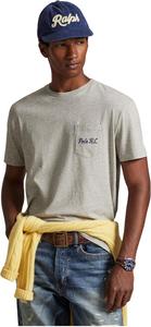 Мужская футболка Polo Bear Classic Fit POLO RALPH LAUREN с принтом джерси, Loft Heather/Heritage Bear