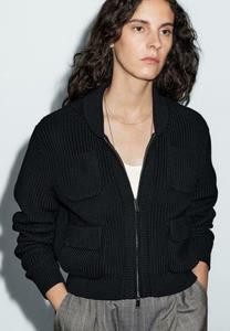 Кардиган Massimo Dutti ZIP-UP HIGH COLLAR, Dark Blue