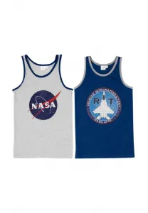 Майка nasa tank 2er pack United Labels, Blau/Grau